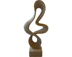 Beeldje Poly 27cm beige
