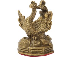 Beeldjes Messing Feng Shui Sculptuur Geluk Decoratieve Beeldjes voor Huisdecoratie - Phoenix Standbeeld - Collectie