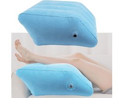 Beenverhoging kussen - knie ondersteuning kussen - opblaasbaar rust kussen - zwelling verminderen - circulatie verbeteren knee pillow