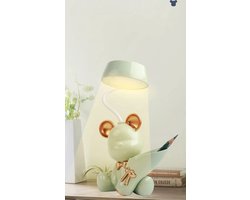 Beer lamp LED-nachtlampje USB oplaadbare Multifunctionele bureaulamp met pennenhouder- Groen