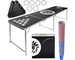 Beerpong - Beerpong tafel - Beerpong set - Verstelbaar - 240 x 61 x 70 cm - MDF