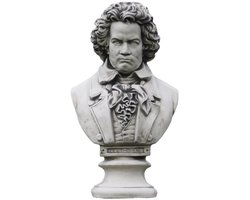 Beethoven buste - stenen beeld - 53 cm - klassieke decoratie
