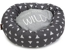 Beeztees Born Wild - Hondenmand - Grijs - 60x60x15 cm