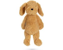 Beeztees Honden knuffel Vajen - Honden speelgoed - Hondenspeeltjes zonder piep - Pluche - Lichtbruin - 41x15x13 cm