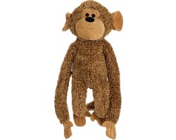 Beeztees Hondenknuffel Aap Vik - Hondenspeelgoed - Pluche - 40x20x13 cm Maat L