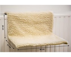 Beeztees - Kattenhangmat - Creme - 46x31x24 cm