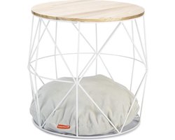 Beeztees Kuja - Kattenmeubel - Metaal - Wit - 40x40x40 cm