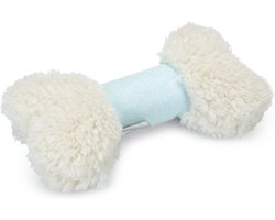 Beeztees Puppy Renda - Puppy Speelgoed - Puppyknuffel - Hondenspeelgoed - Wit/Groen - 20x10,5x6 cm