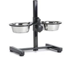 Beeztees Standaard - Dinerset Hond - Zwart - 16 cm