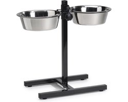 Beeztees Standaard - Dinerset Hond - Zwart - 25 cm