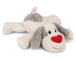 Beeztees XL-Knuffel Ties - Hondenspeelgoed - Pluche - Wit - 48x46x11 cm