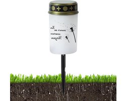 Begraafplaatslamp LED - Grafkaars Lamp - Herdenken Dierenbaren - Flikkerend Realistisch Effect - Niet Gespecificeerd - Wit