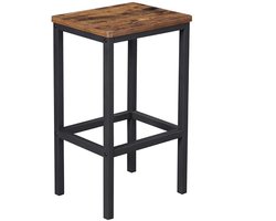 BEGRYF Industrieel - Barkruk - 65 cm Hoog - Vintage Bruin - Met Voetensteun