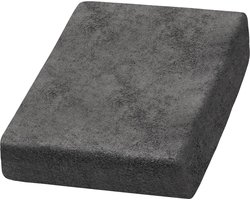 Behandelstoel hoes - Badstof - Antraciet - Beschermhoes - Pedicure - Stoelhoes - Beauty