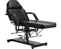Behandelstoel — Massagetafel — Hydraulic Tattoo Chair — Wimperextensions bed — Schoonheidsalon tafel — Zwart