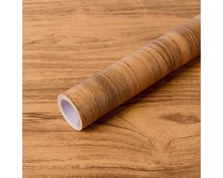 Behang 40 cm X 10 m Houtnerf Bruin Papier Kleverige Achterkant Plastic Roll Peel en Stok Waterdichte Verwijderbare Vinyl Film voor Meubels Slaapkamer Keuken Muur
