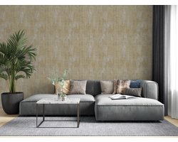 Behang 'dirty' linnen - Behang - Wandbekleding - Wallpaper - Vliesbehang - Zero - 0,53 x 10,05 M.