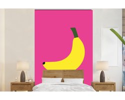 Behang - Fotobehang Banaan - Geel - Fruit - Breedte 180 cm x hoogte 280 cm