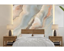 Behang - Fotobehang Close-up van marmer uit de natuur - Breedte 260 cm x hoogte 260 cm