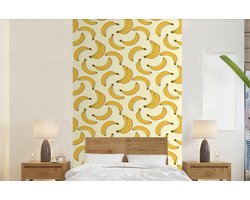 Behang - Fotobehang Fruit - Design - Banaan - Breedte 150 cm x hoogte 240 cm