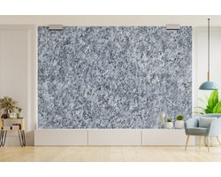 Behang - Fotobehang Graniet - Steen - Patroon - Design - Grijs - Breedte 525 cm x hoogte 350 cm