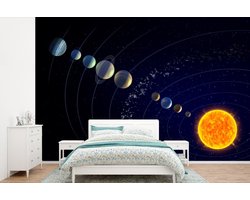 Behang - Fotobehang het zonnestelsel - Breedte 600 cm x hoogte 400 cm
