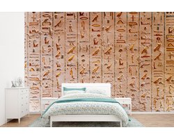 Behang - Fotobehang Hiërogliefen in Egypte - Breedte 330 cm x hoogte 220 cm