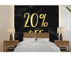 Behang - Fotobehang Korting - Goud - Marmer - Breedte 220 cm x hoogte 220 cm