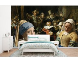 Behang - Fotobehang Kunst - Oude meesters - Collage - Breedte 320 cm x hoogte 240 cm