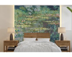 Behang - Fotobehang Le Bassin des Nympheas - Schilderij van Claude Monet - Breedte 260 cm x hoogte 260 cm