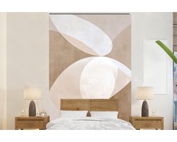 Behang - Fotobehang Ovale vormen - Transparant - Zachte overgang - Breedte 145 cm x hoogte 220 cm