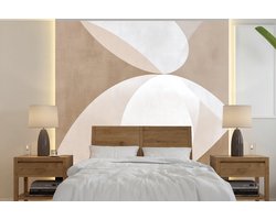 Behang - Fotobehang Ovale vormen - Transparant - Zachte overgang - Breedte 350 cm x hoogte 350 cm