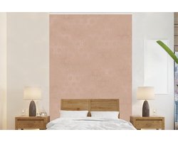 Behang - Fotobehang Patronen - Luxe - Paars - Roségoud - Breedte 200 cm x hoogte 300 cm