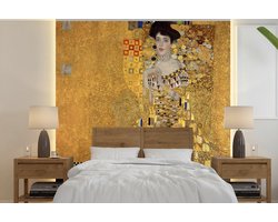 Behang - Fotobehang Portret van Adèle Bloch-Bauer I - Gustav Klimt - Breedte 300 cm x hoogte 300 cm