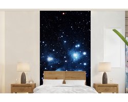 Behang - Fotobehang Sterrenhemel - Lucht - Nacht - Breedte 120 cm x hoogte 240 cm