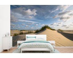 Behang - Fotobehang Strand - Zand - Nederland - Breedte 420 cm x hoogte 280 cm