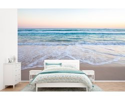 Behang - Fotobehang Strand - Zee - Pastel - Breedte 390 cm x hoogte 260 cm