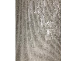 Behang glanzend strepen ecru goud