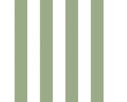 Behang - Kinderkamer – Strepen - Wit - Groen- Babykamer - Kinderbehang – Lijnen - 0,53 x 10,05 M