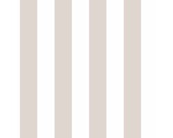 Behang - Kinderkamer – Strepen - Wit - Taupe - Greige - Babykamer - Kinderbehang – Lijnen - 0,53 x 10,05 M