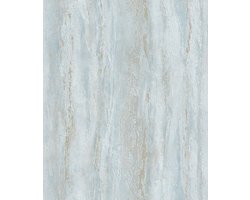 Behang met Marmerstructuur – Lichtblauw & Beige – Natuurlijke Steenlook – Rustige & Luxe Uitstraling