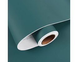 Behang Peel en Stick Blauw Kleverige Terug Plastic Roll Effen Kleur Behang voor Slaapkamer Volwassenen Waterdichte Keuken Aanrecht Werkblad Vinyl Wrap voor Meubels 60 X