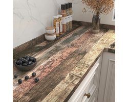 Behang pel-en-plak werkblad vinylbekleding kleverige achterkant plastic houteffect vinylfolie voor keuken kasten tafels bureaus faux houten behangpanelen 30 cm x 5