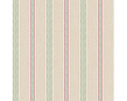 Behang Retro Strepen - Vliesbehang - Vintage - Muurdecoratie - Wanddecoratie - Beige/Groen/Roze - 0,53 x 10,05 M. - Blooming Garden 6