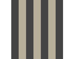 Behang – Verticale brede strepen – Beige Taupe Zwart – Klassiek – Elegant – Hotelchic – Luxe – Slaapkamer – Woonkamer – Hal – Eetkamer – 0,53 x 10,05 M – hashtag