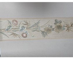 BEHANGRAND BLOEMEN VOELBAAR RELIEF