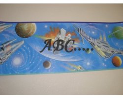 Behangrand ruimteschip sky spaceships