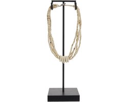 Behave Atelier Noir - Decoratieve Ketting Standaard - Incl. Handgemaakte Ketting - Luxe Woondecoratie - Boho Ibiza/Balinese stijl - 30 cm