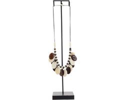 Behave Atelier Noir - Decoratieve Ketting Standaard - Incl. Handgemaakte Ketting - Luxe Woondecoratie - Boho Ibiza/Balinese stijl - 45 cm