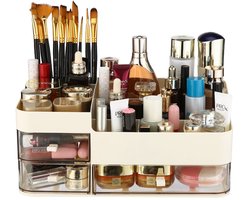 Behave Make Up Organizer - Skincare Organizer - Organizer Make Up - Beige - 3 Lades - Multifunctioneel